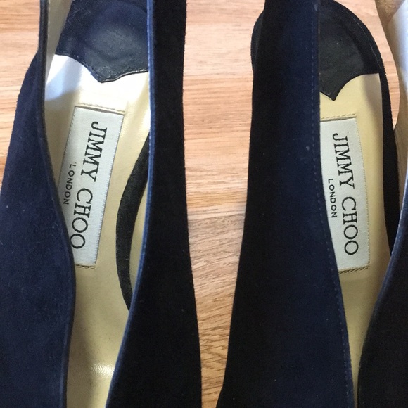 Jimmy Choo Suede Slingback Pumps - Picture 10 of 10